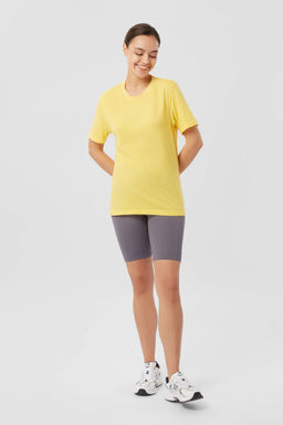 TEKSA Футболка женская WSS 001 yellow-white