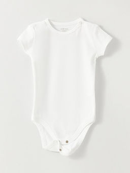 Bisiklet Yaka K?sa Kollu Basic K?z Bebek ??t??tl? Body 2li