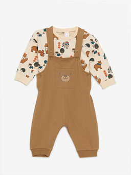 Nak??l? Erkek Bebek Salopet ve Ti??rt 2li Tak?m - Waikiki фото 2