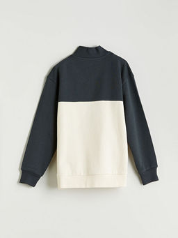 Dik Yaka Erkek ?ocuk Sweatshirt