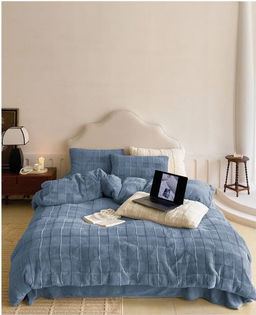 КПБ меховое MENCY с простыней и наволочками MENMEX ЧЕРНЫЙ