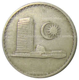 Монета 10 сен 1968 года Малайзия