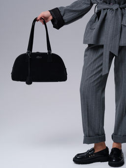 Замшевая сумка Charlotte DBR 31358 черный фото 8