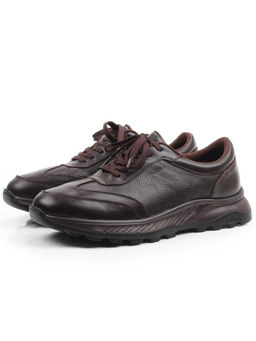 03-23192 BROWN Кроссовки мужские (натуральная кожа)