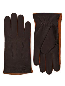 Перчатки мужские 100% ш HS790 d.brown/camel