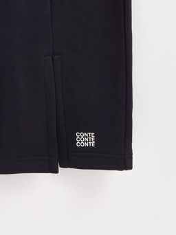 CONTE Брюки из футера с рельефными швами и разрезами LBK 2595 black - Conte elegant фото 3