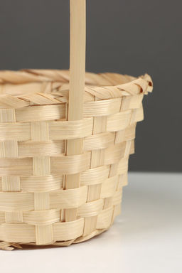 Корзина плетёная, 20×20×9 см, ручка h=25 см, бамбук, цвет натуральный, Greengo