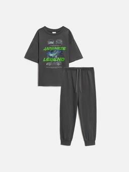 ACOOLA / Пижама детская для мальчиков Ad графитовый фото 3