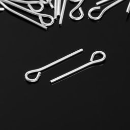 Штифт с петлёй СМ-1075, 1.4 см, 100 г, (±1000 шт.), цвет серебро