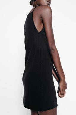STRAPPY KNIT MINI DRESS - Zara фото 4