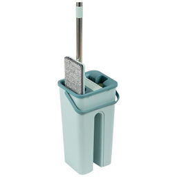 Швабра для пола с насадкой из микрофибры и ведром Clean hands 310459