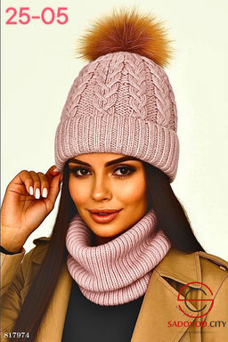 Набор 2в1 шапка + снуд - Bruno фото 8