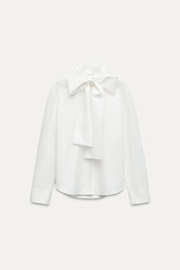 BOW BLOUSE ZW COLLECTION - Zara фото 7