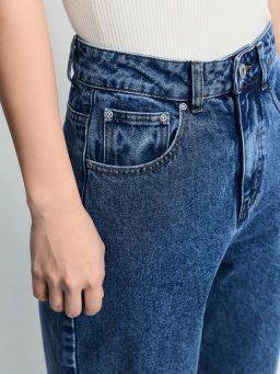 Джинсы barrel с высокой посадкой / Zarina  фото 6