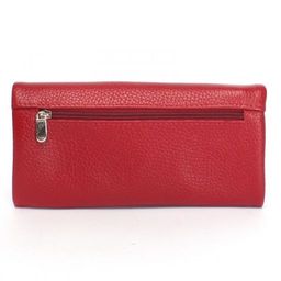 Портмоне женское Croco-ПР-806 натуральная кожа 2 отд, 5 карм, красный флотер (113) 239823  фото 2