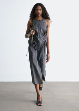 Vestido midi sin mangas con cord?n de ajuste - H&m фото 6