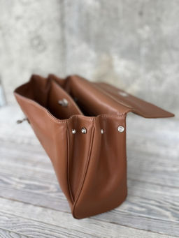 Женская кожаная сумка-портфель 8399-3 Рыжий - Sergio valentini фото 4