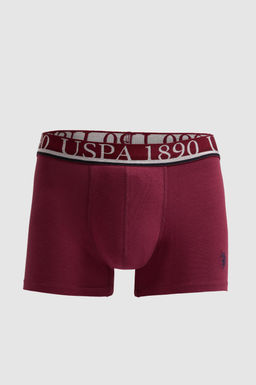Erkek Bordo 3l_ Boxer Tak_m_
