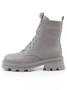 04-M3-2171 GRAY Ботинки зимние женские (натуральная кожа, натуральный мех)