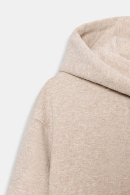 SUDADERA CAPUCHA B?SICA / Beige vigor? - Zara фото 7