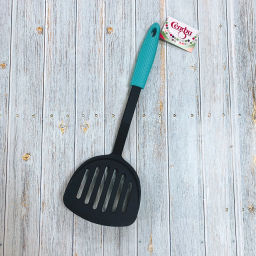 Цена за 5 шт. Лопатка кухонная пластиковая с прорезями "Гурман" широкая