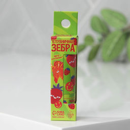 Бальзам для губ Клубничная зебра, клубника 4 г, аромат клубника, BEAUTY FОХ