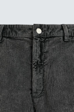 PANTAL?N CARROT FIT PANA / Gris oscuro - Zara фото 8