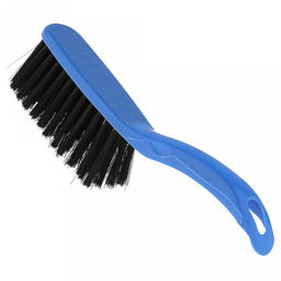 Комплект для уборки пластмассовый: совок 21,5х16,5х7см с резинкой + сметка 25,5х3,7см, ворс 5см "Арка-2" цвета в ассортименте: голубой, фуксия, салатовый (Китай)