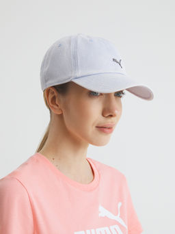 Бейсболка из денима PUMA WARDROBE ESS METAL Dad Cap Артикул 4300813, бледно-голубой
