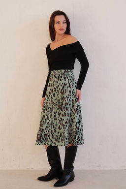 Юбка А-силуэта с принтом - Martichelli фото 31
