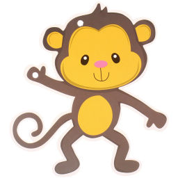 Растяжка "Весёлый зоопарк" 14 x12.5 см