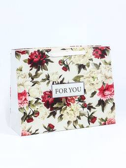 Пакет подарочный ламинированный горизонтальный For you, L 40?31?14 см