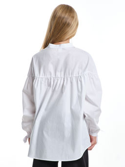 Рубашка для девочки подросткам школьная форма UD 8016 белый - Mini maxi фото 4