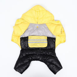Комбинезон Анорак светоотражающий, размер 8 (ДС 19 см, ОГ 30, ОШ 22 см), чёрно-жёлтый - Simaland фото 11