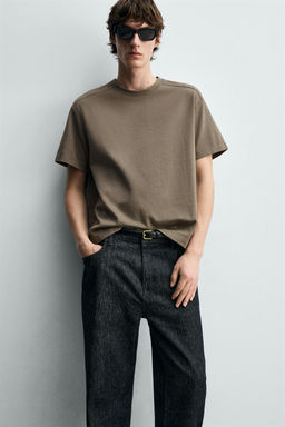 CAMISETA RELAXED FIT COSTURAS / Vis?n medio - Zara фото 5