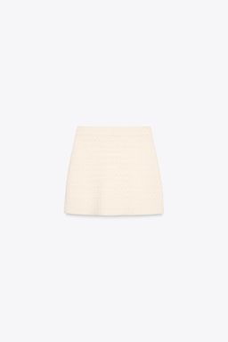 TEXTURED KNIT MINI SKIRT - Zara фото 6