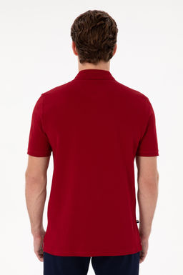 Erkek Regular Fit Polo Yaka Bordo Basic Ti__rt Sepette S_rpriz _ndirim - U.s. polo assn фото 5