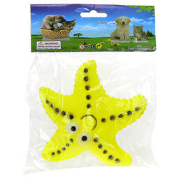 Игрушка для собаки "Морская звезда" 13х12,5см, резиновая, с пищалкой, цвета микс (Китай)