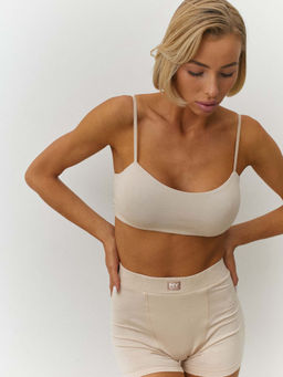 MY Топ двойной на тонких бретелях жен. хлопок DT203