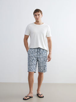 Diz Alt? Boy Desenli Erkek Deniz ?ortu