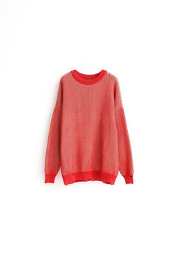 Джемпер женский вязаный Line красный