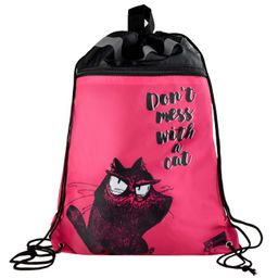 Мешок для сменной обуви арт.59911/ 24 КРЭЙЗИ КОТ (36х48 см, полиэстер, сублимационная печать, 1 отде