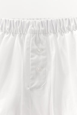 GATHERED POPLIN SHORTS - Zara фото 8