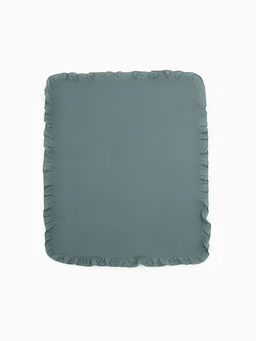 Скатерть «Этель» Ivory, 150×116 ±3 см, 100% лён, 170 г/м², зелёная