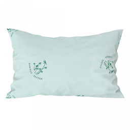 Наперник пуходержащий 60х40см "Бамбук", тик натуральный (хлопок 100%), 147г/м2, на молнии, упаковка ПВД-еврослот 14,5х23см, т.м. "Домашняя мода" (Россия)