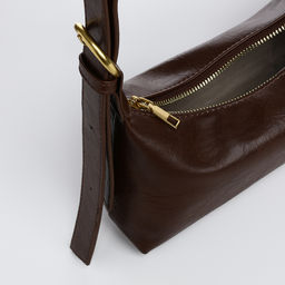 Сумка женская багет на молнии, цвет коричневый - Simaland фото 6