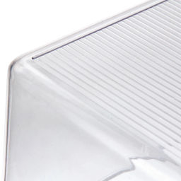 Органайзер для хранения с ручками "ФЛАТТО", прозрачный, 28.5*21*15.3см