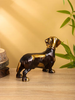 Сувенир интерьерный «Такса», 22×7×14 см, алюминий