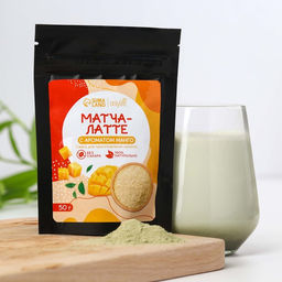 Матча латте с ароматом манго, 50 г.