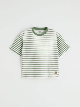 Bisiklet Yaka ?izgili Erkek ?ocuk Ti??rt